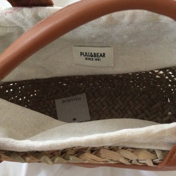 XXXSOLDXXX ❤️HP❤️ Pull & Bear Wicker Bag - Picture 5 of 8